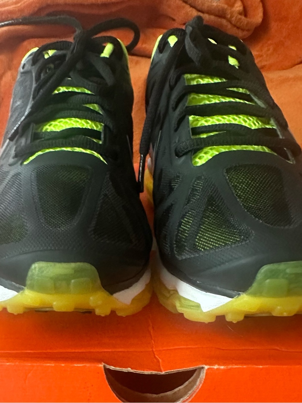 Nike Air Max+ 2011 in the
"Black/Metallic Cool Grey-Volt" size 10
